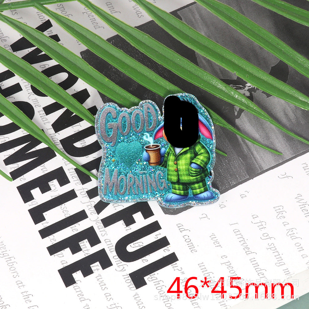 Wholesale 10PCS Animal Tiger Cat Rainbow Acrylics Accessories
